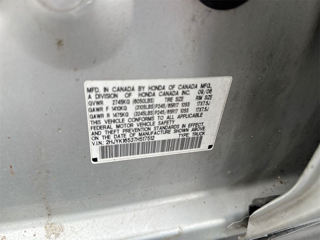 2007 Honda Ridgeline RTL