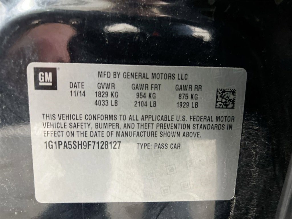 2015 Chevrolet Cruze LS