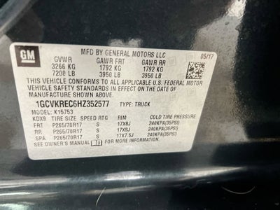 2017 Chevrolet Silverado 1500 LT