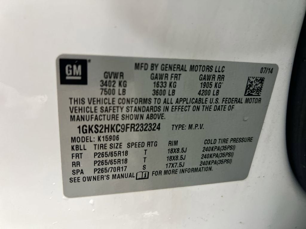 2015 GMC Yukon XL SLT