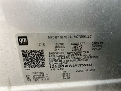 2021 Chevrolet Traverse LT Cloth