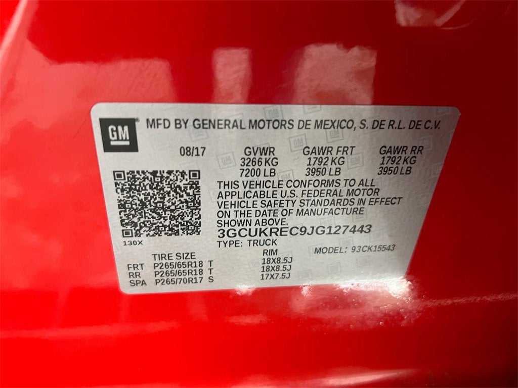 2018 Chevrolet Silverado 1500 LT