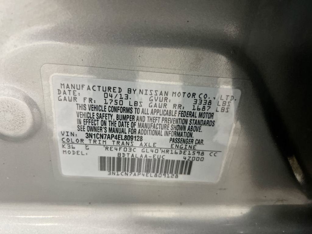 2014 Nissan Versa S