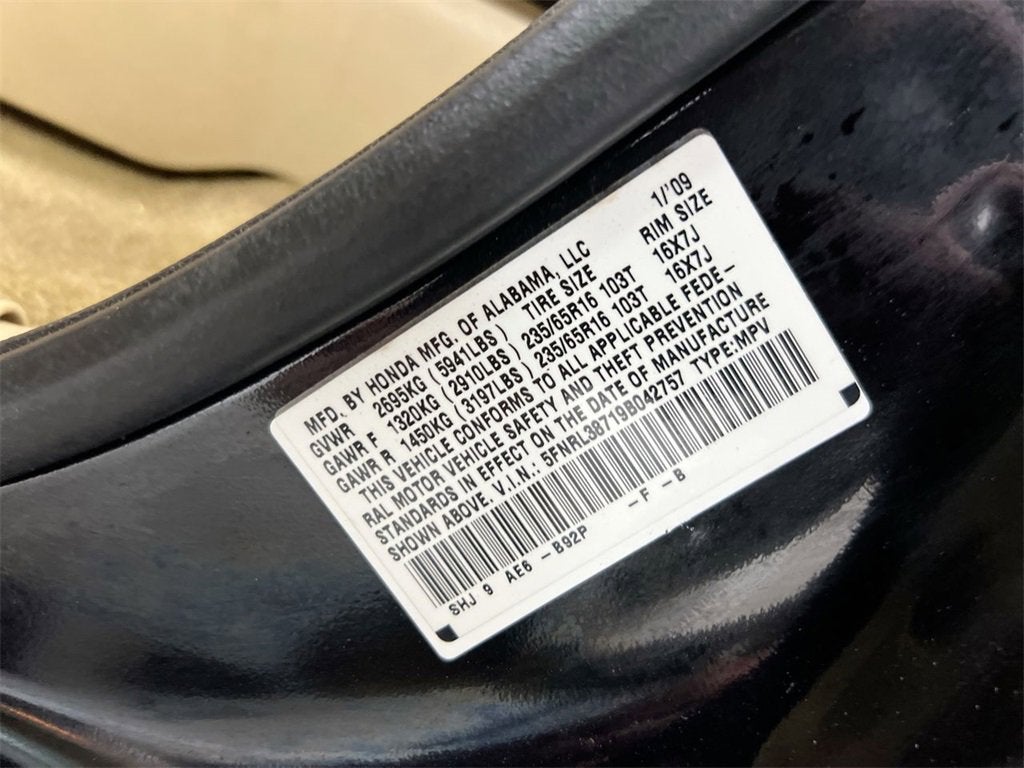 2009 Honda Odyssey EX-L