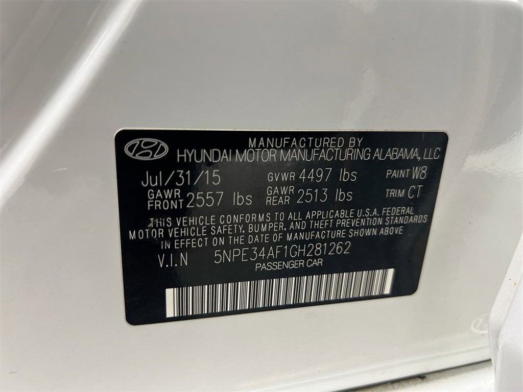 2016 Hyundai Sonata 2.4L Sport