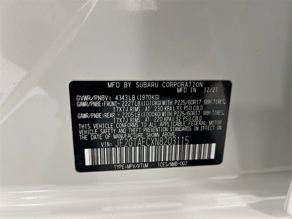 2022 Subaru Crosstrek Premium