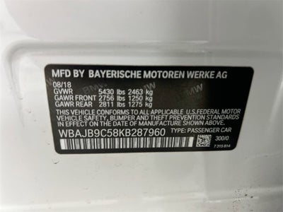 2019 BMW 5 Series M550i xDrive