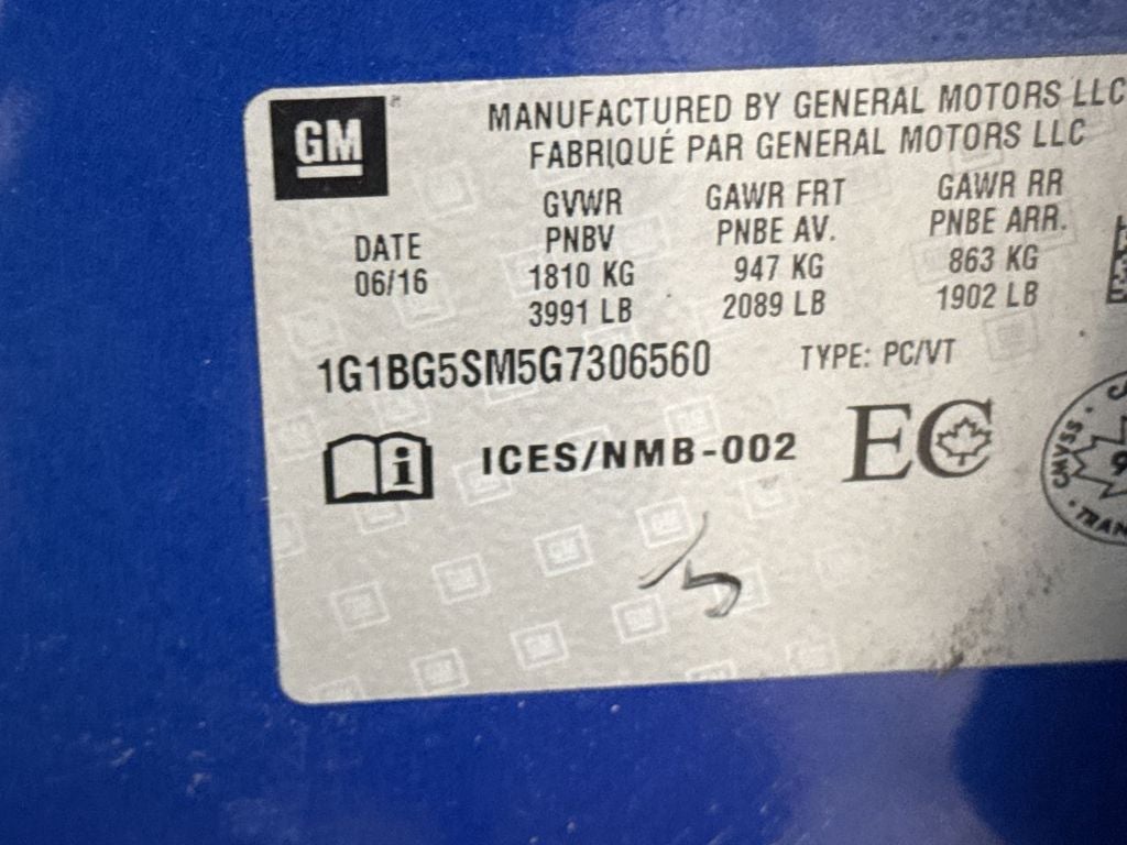 2016 Chevrolet Cruze Premier