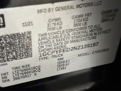 2022 Chevrolet Silverado 1500 LTD LT Trail Boss