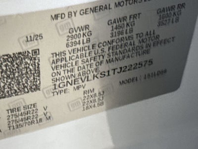 2026 Chevrolet Traverse RS