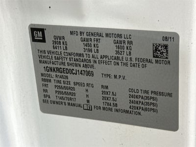 2012 Chevrolet Traverse LT