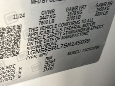 2025 Chevrolet Tahoe Premier