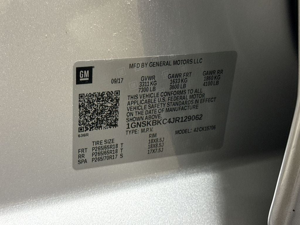 2018 Chevrolet Tahoe LT