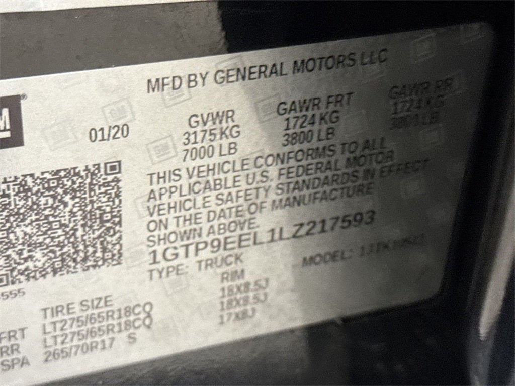 2020 GMC Sierra 1500 AT4