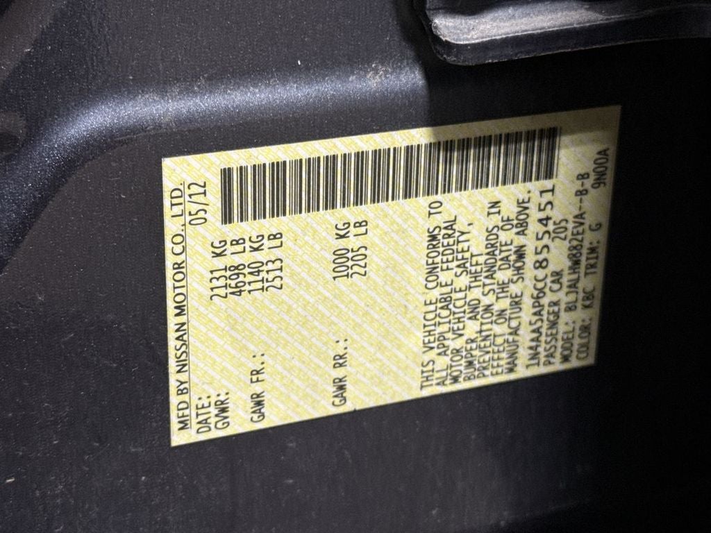 2012 Nissan Maxima 3.5 SV