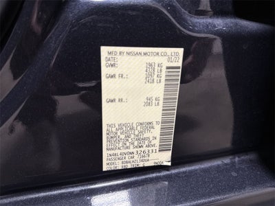 2022 Nissan Altima 2.5 SV