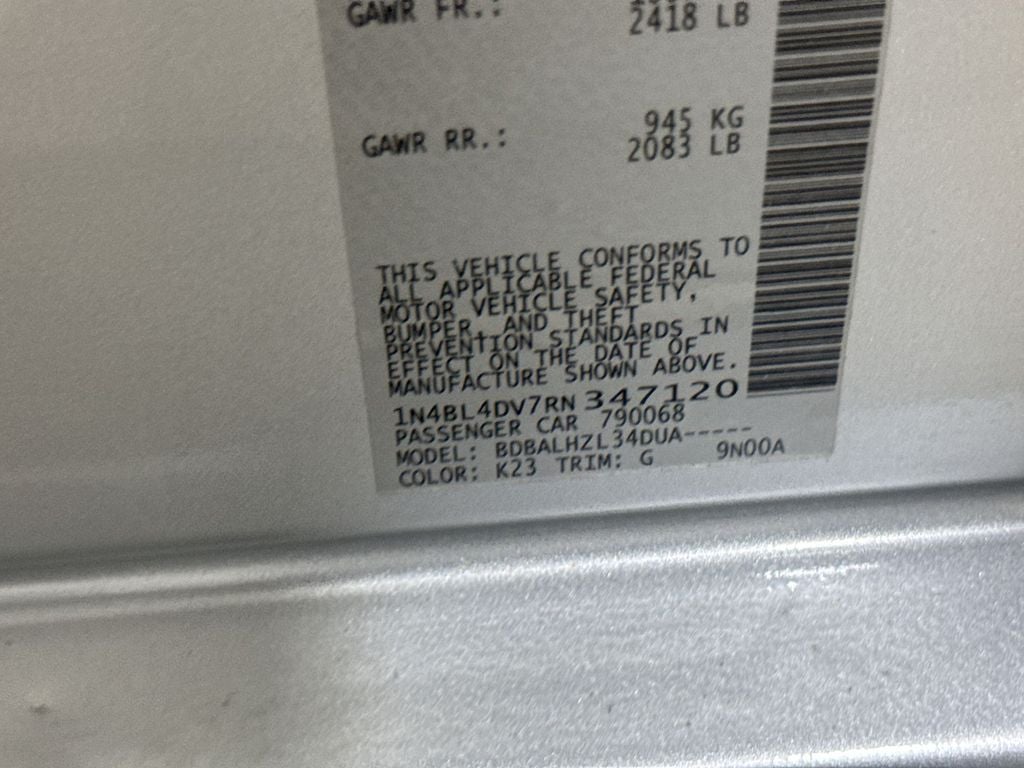 2024 Nissan Altima 2.5 SV