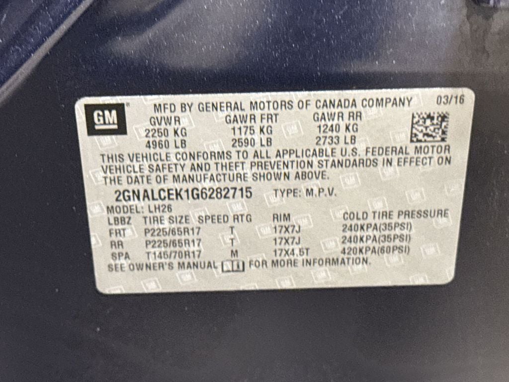 2016 Chevrolet Equinox LT