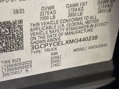 2021 Chevrolet Silverado 1500 Custom Trail Boss