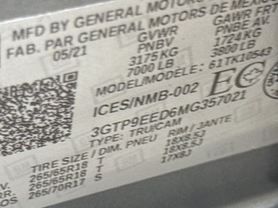 2021 GMC Sierra 1500 AT4