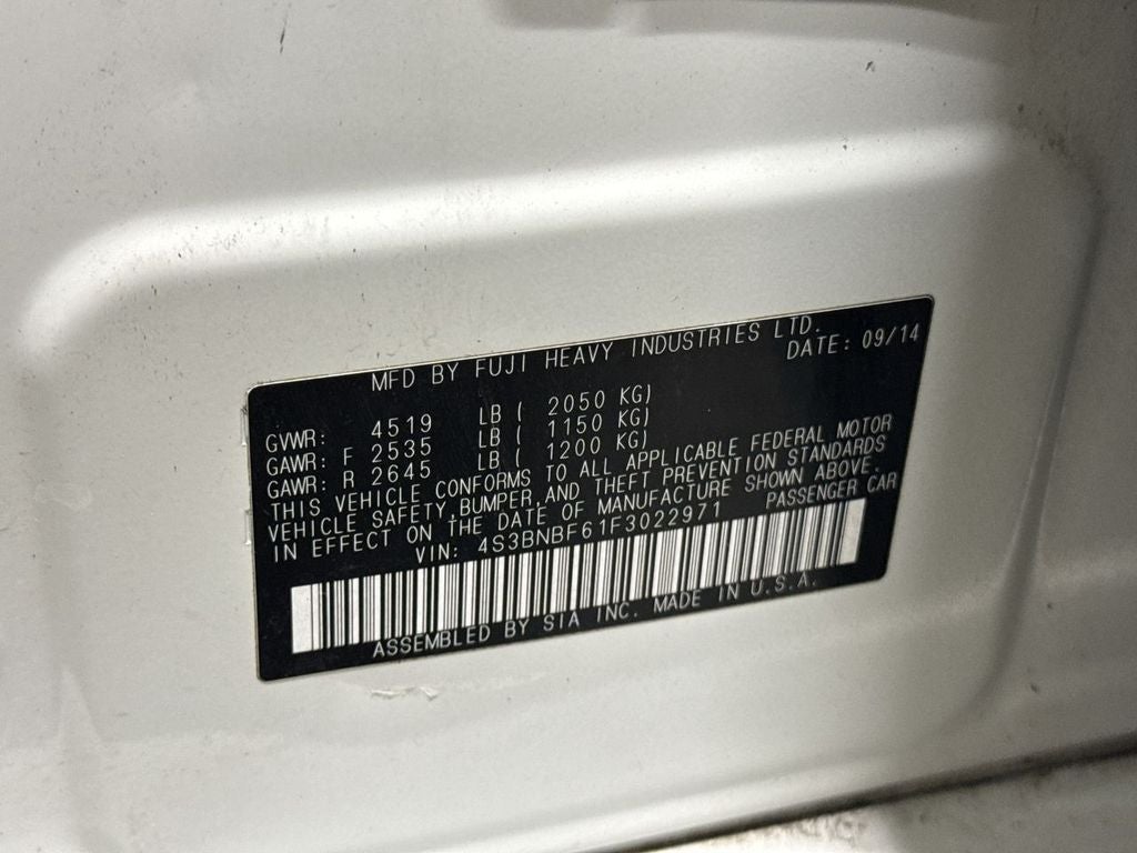 2015 Subaru Legacy 2.5i