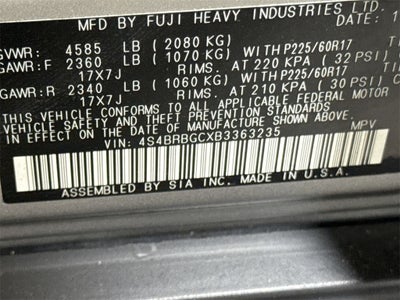 2011 Subaru Outback 2.5i Premium