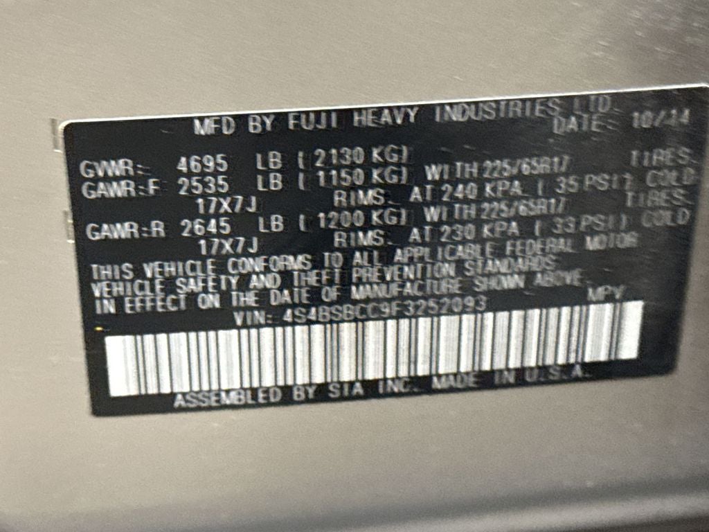 2015 Subaru Outback 2.5i Premium