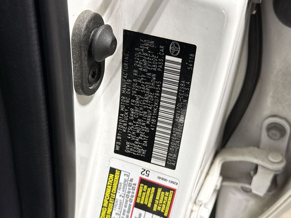 2019 Toyota Camry SE