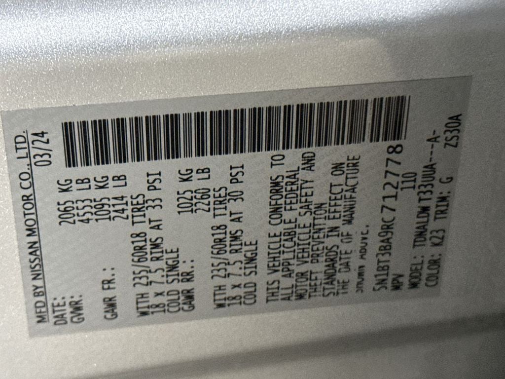 2024 Nissan Rogue SV