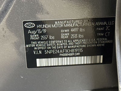 2019 Hyundai Sonata SE