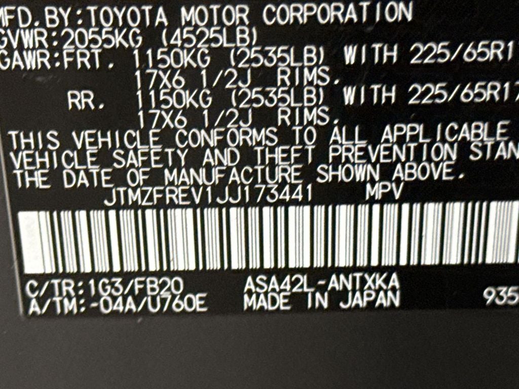 2018 Toyota RAV4 LE
