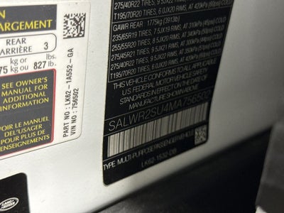 2021 Land Rover Range Rover Sport HSE Silver Edition