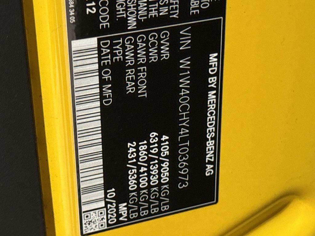 2020 Mercedes-Benz Sprinter 2500 Cargo 170 WB