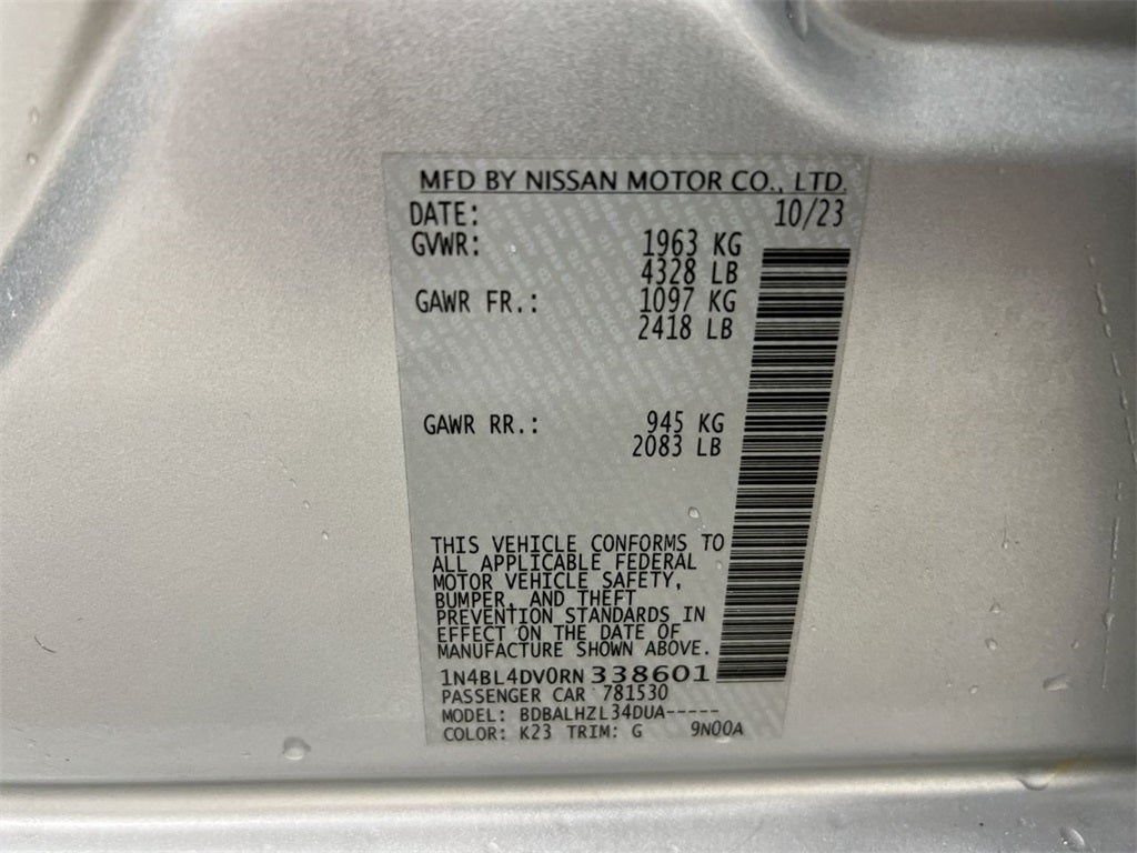 2024 Nissan Altima 2.5 SV