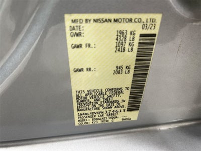 2023 Nissan Altima 2.5 SV