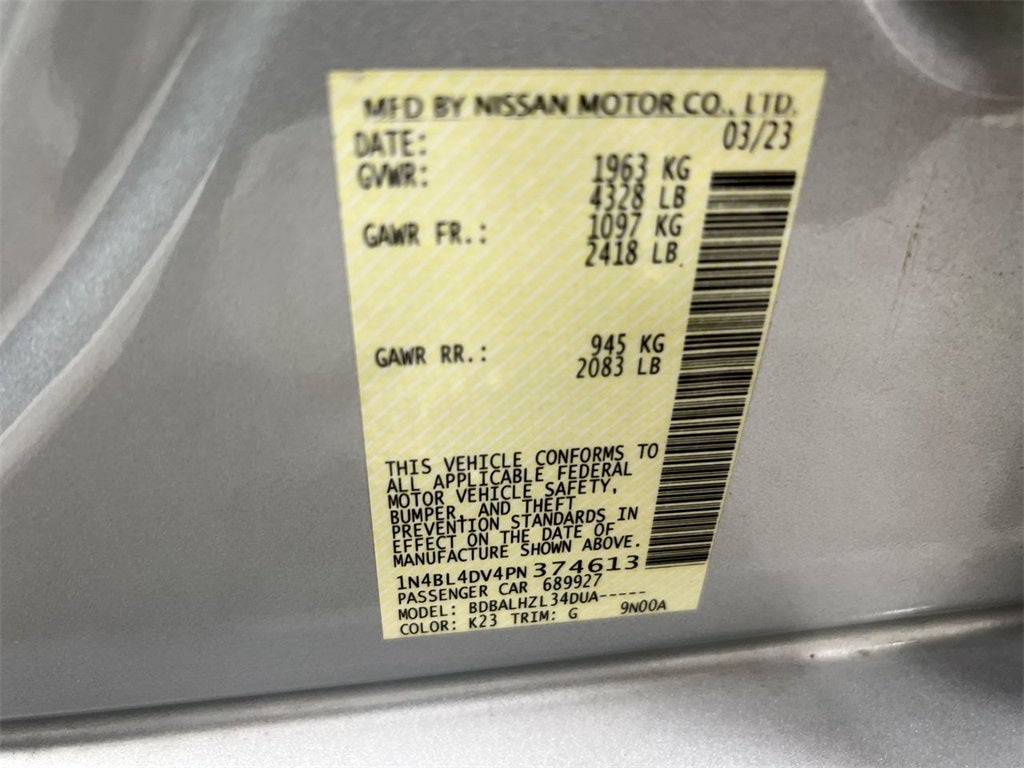 2023 Nissan Altima 2.5 SV