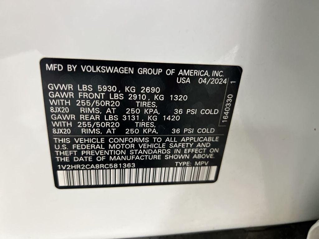 2024 Volkswagen Atlas 2.0T SE w/Technology