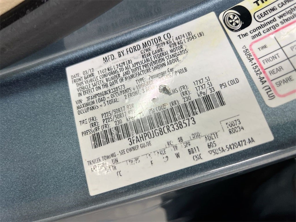 2012 Ford Fusion SEL