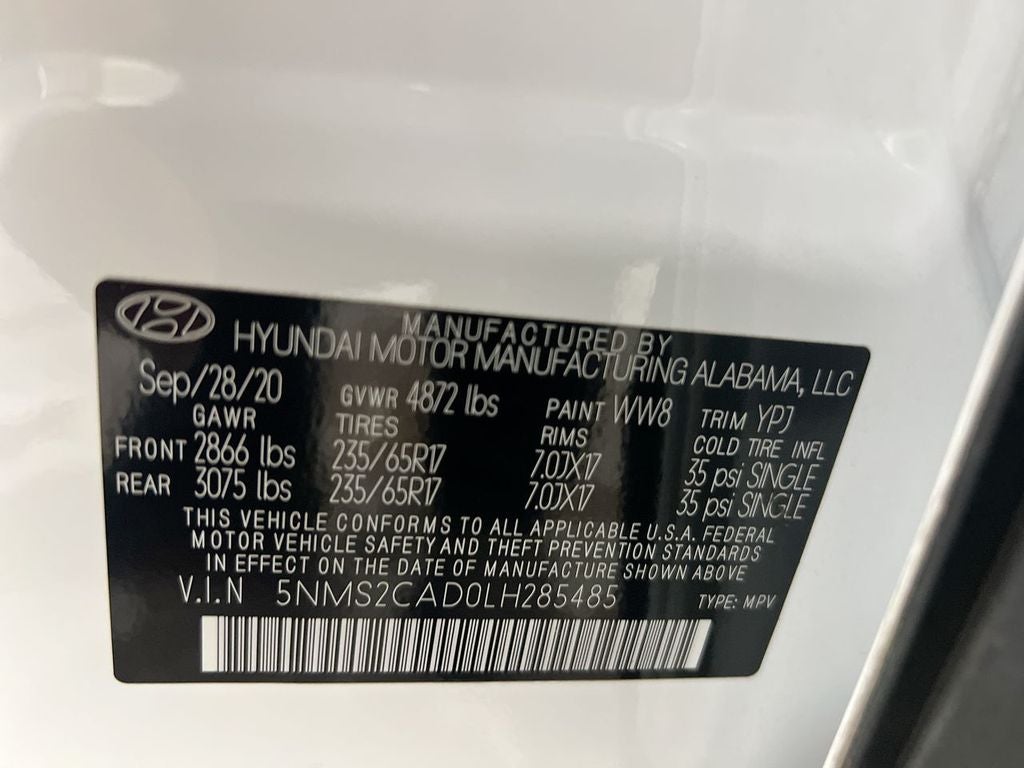 2020 Hyundai Santa Fe SE