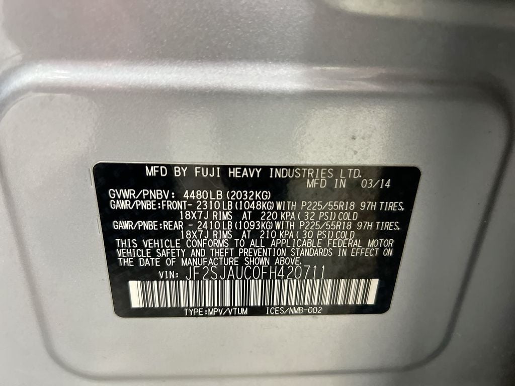 2015 Subaru Forester 2.5i Touring