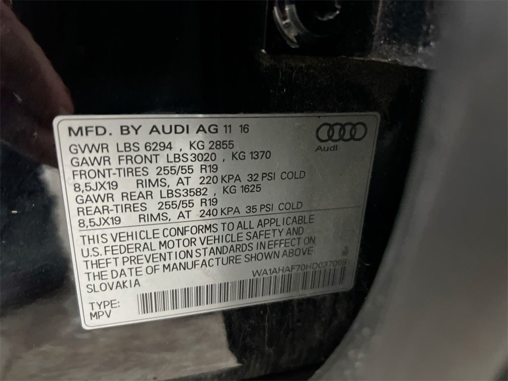 2017 Audi Q7 2.0T Premium