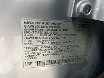 2019 Audi Q7 45 Premium Plus