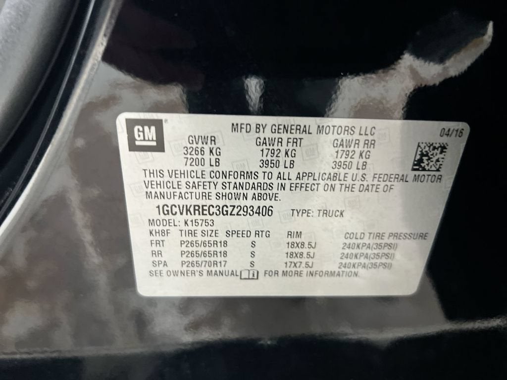 2016 Chevrolet Silverado 1500 LT