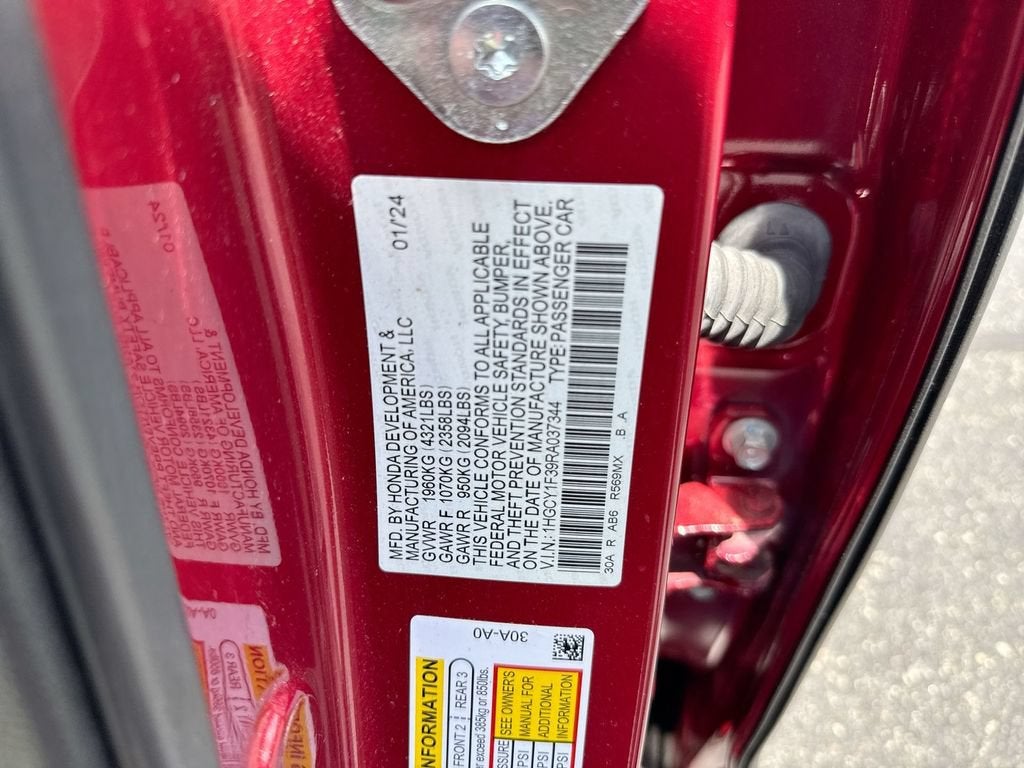 2024 Honda Accord Sedan EX