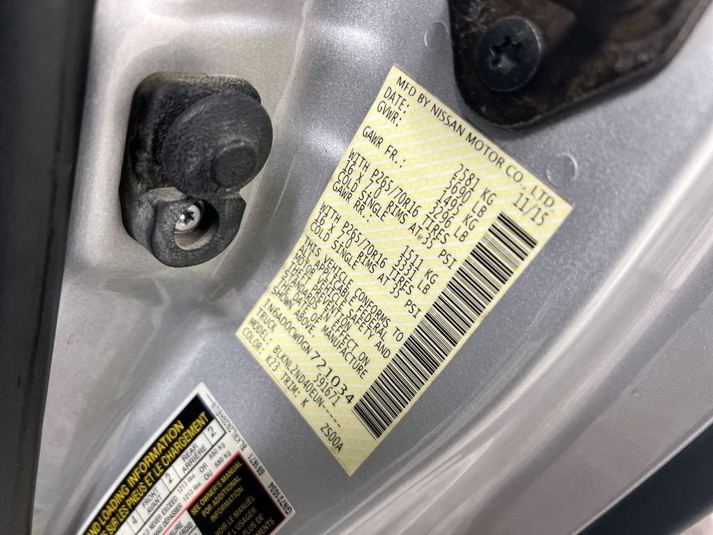 2016 Nissan Frontier SV