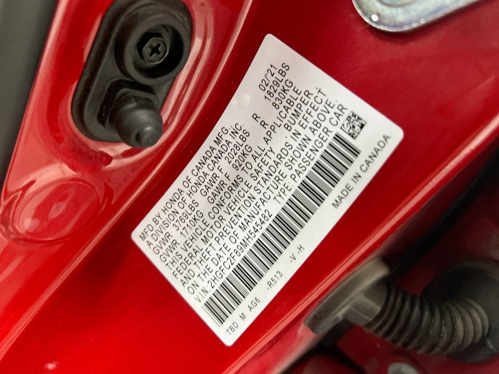 2021 Honda Civic Sedan Sport