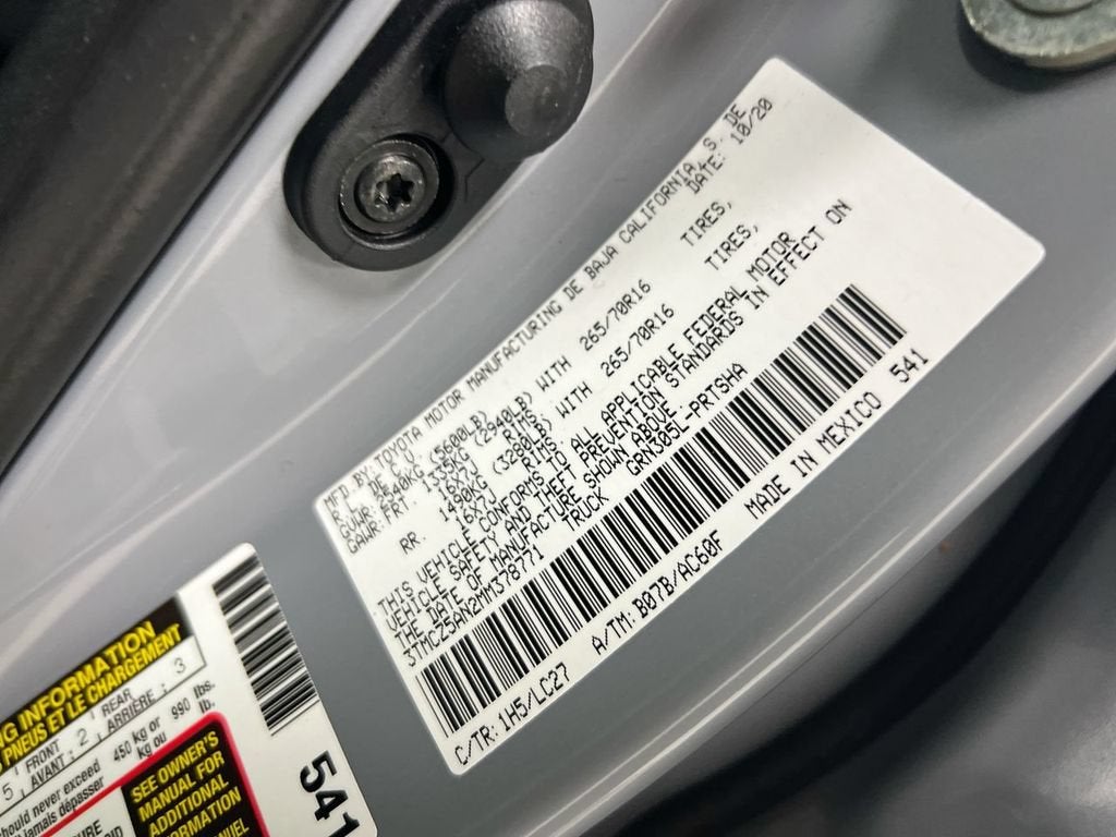 2021 Toyota Tacoma 4WD SR