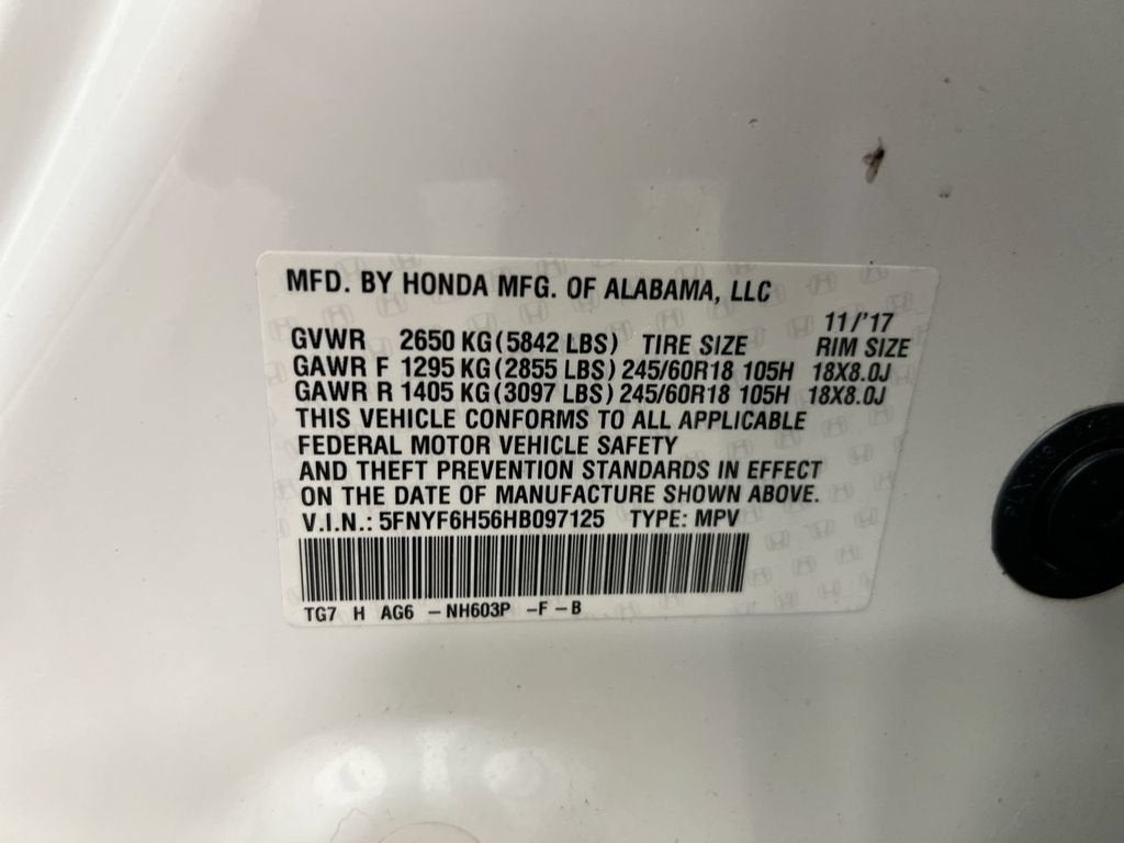 2017 Honda Pilot EX-L