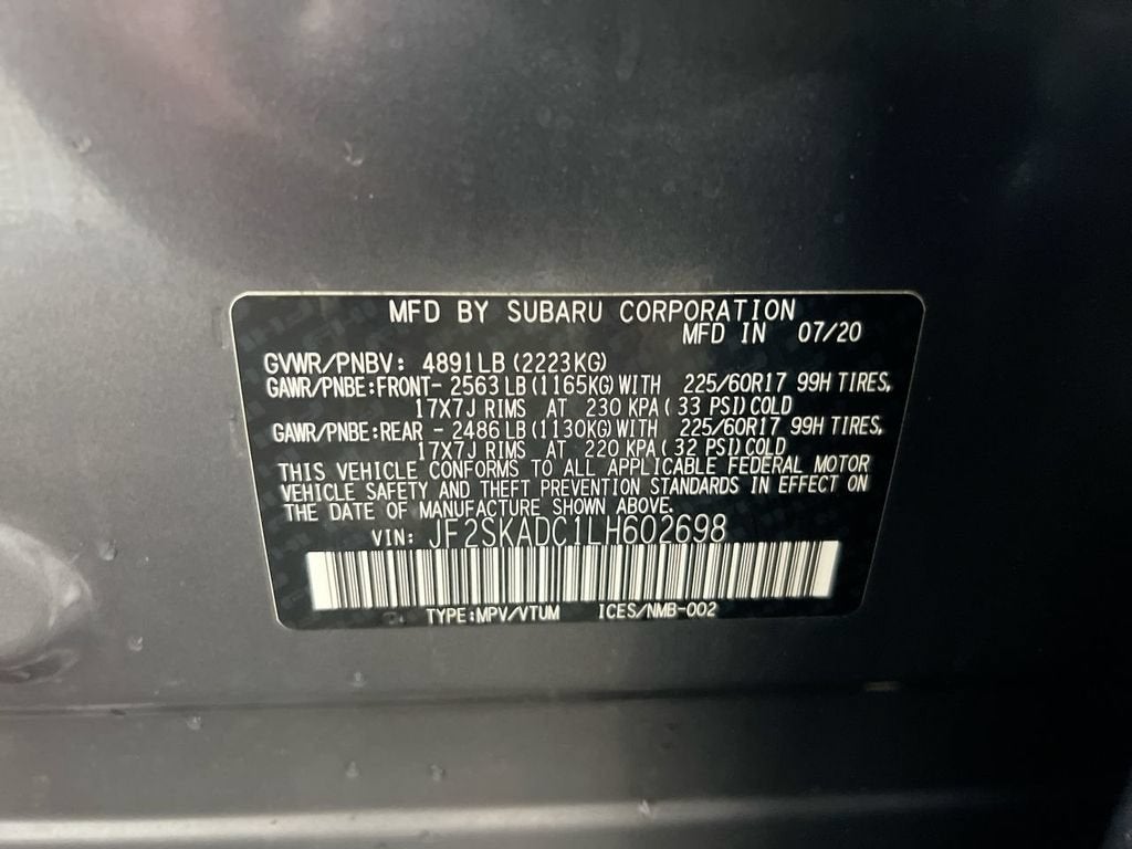 2020 Subaru Forester Base