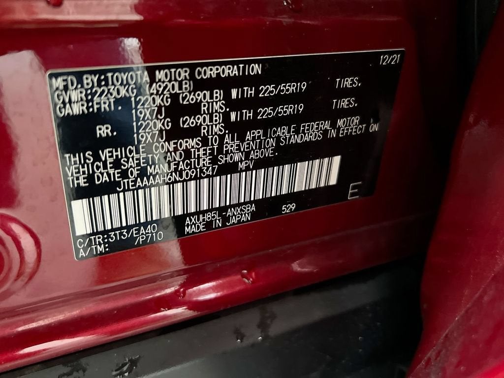 2022 Toyota Venza LE